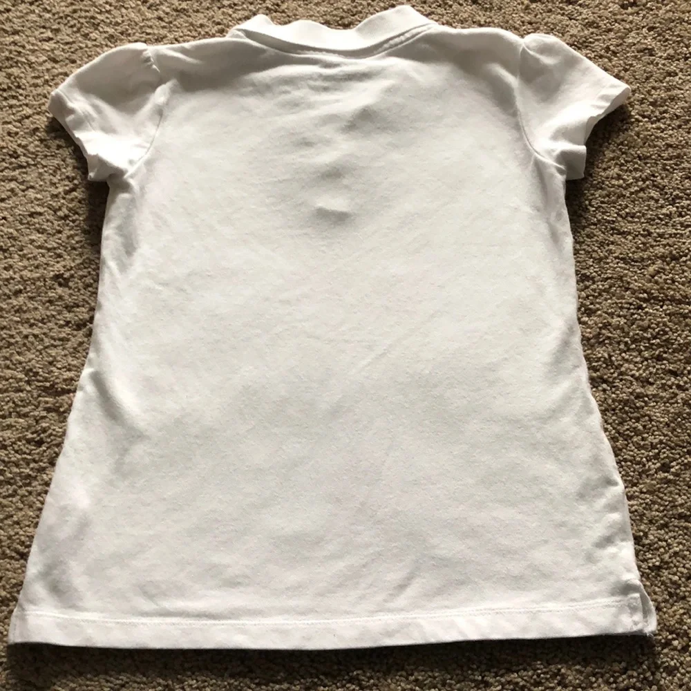 Cherokee Polo Shirt Girls Size Medium White‎ Collared